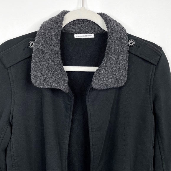James Perse Surplus Wrap Jacket Black Size 1 Small - Picture 8 of 14